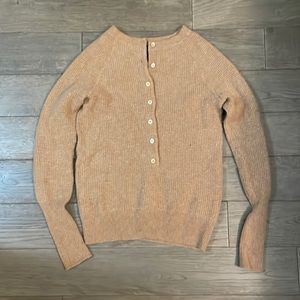 Jcrew Italian cashmere Waffle-knit Henley